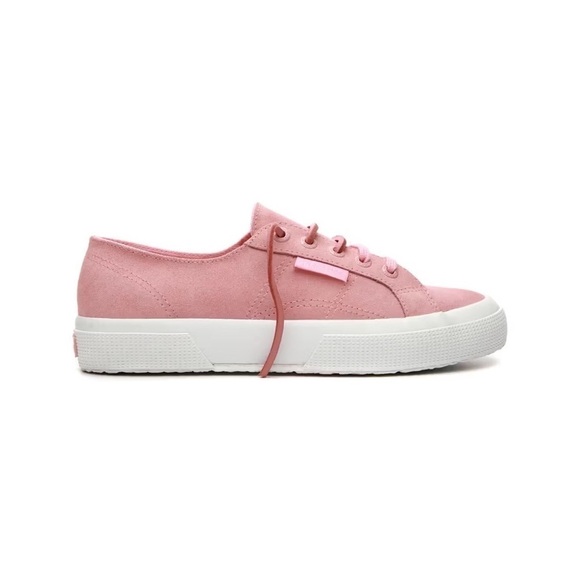 Superga X Pyper America Smith Suede Sneaker in Blush Pink Size 8.5 - Picture 1 of 11